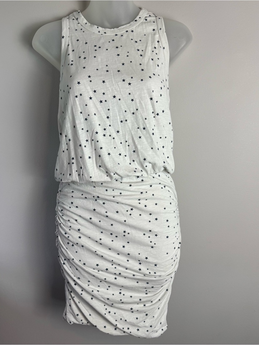 Sundry Star Print Sleeveless Racerback Dress In Pigment Paper Size Small
